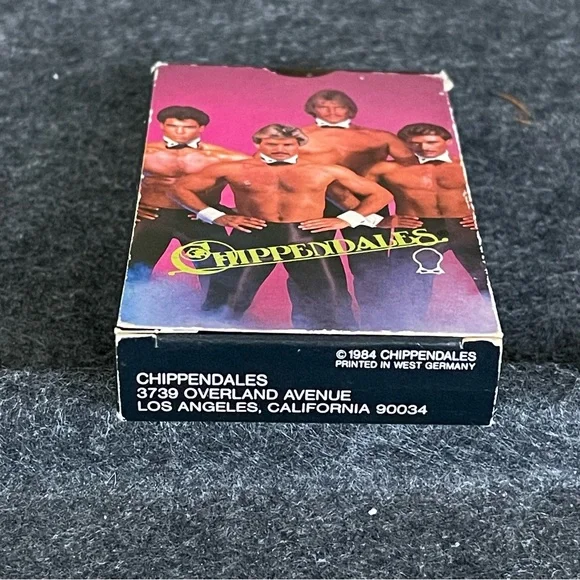 RARE CHIPPENDALE'S PLAYING CARDS, 1984 VINTAGE
